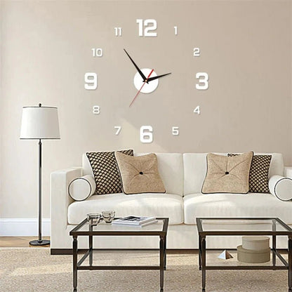Luminous Digital Clock DIY Stereoscopic Wall Clock Silent Clock Living Room Bedroom Wall Clock Home Decorations - RELUX.STORE