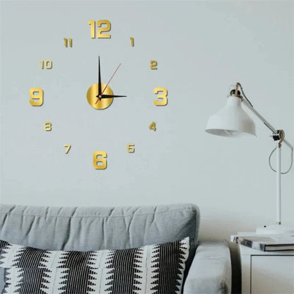 Luminous Digital Clock DIY Stereoscopic Wall Clock Silent Clock Living Room Bedroom Wall Clock Home Decorations - RELUX.STORE