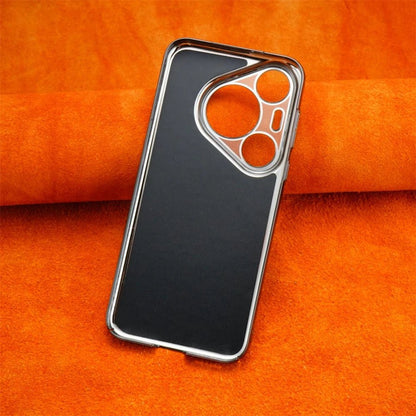 Luxury Business Plating Leather Magnetic Case for Huawei Pura 80/70 Pro & Pura 80 Ultra – Magsafe Compatible, Shockproof Wireless Charging Cover - RELUX.STORE