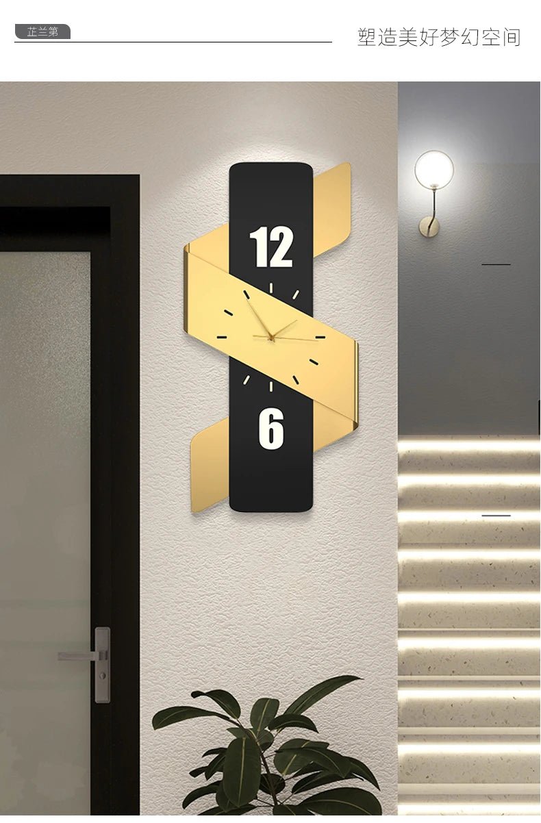 Luxury Digital Wall Clocks Living Room Art Mural Big Size Modern Wall Watch Minimalist Silent Horloge Murale Home Decoration - RELUX.STORE