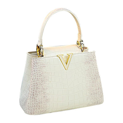 Luxury Fashion White Leather Women Handbags 2024 New Female Small Shoulder Messenger Bag Crossbody Portable Shell Bags - RELUX.STORE