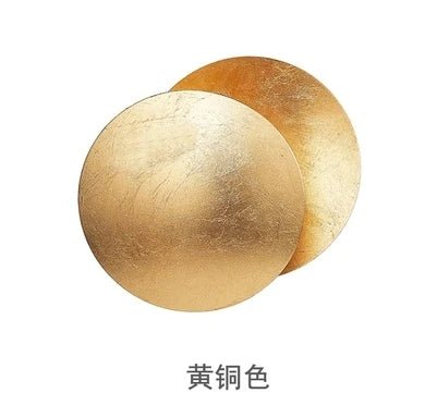 “Luxury Gold Copper LED Wall Sconce – Creative Moon Eclipse Round Aisle Light for Living Room, Corridor, Bedroom & Bedside Decor” - RELUX.STORE