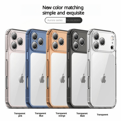 "Luxury Hybrid Transparent Shockproof Case for iPhone 17 Pro Max / 17 Air / 17 Pro Max – Clear Hard Acrylic Protective Back Cover" - RELUX.STORE
