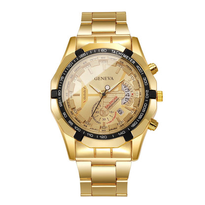 Luxury Large Dial Men Business Watches Fashion Calendar Quartz Watch for Mens Clock Reloj Hombre（Without Box） - RELUX.STORE