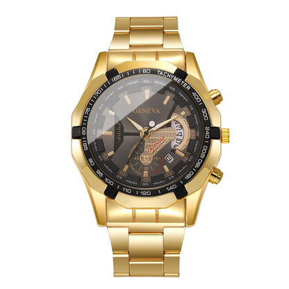 Luxury Large Dial Men Business Watches Fashion Calendar Quartz Watch for Mens Clock Reloj Hombre（Without Box） - RELUX.STORE