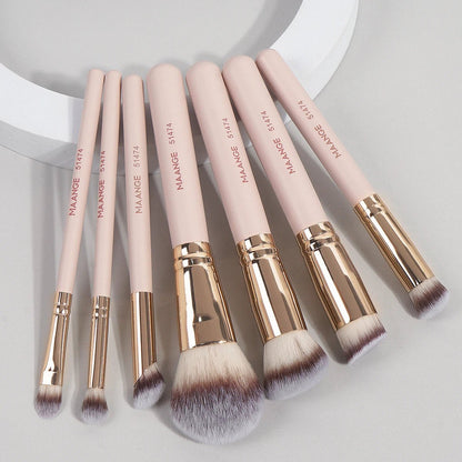 MAANGE 7pcs/set Makeup Brushes for Cosmetic Foundation Powder Concealer Blush Brush Blending Soft Bristles Beauty Tools - RELUX.STORE