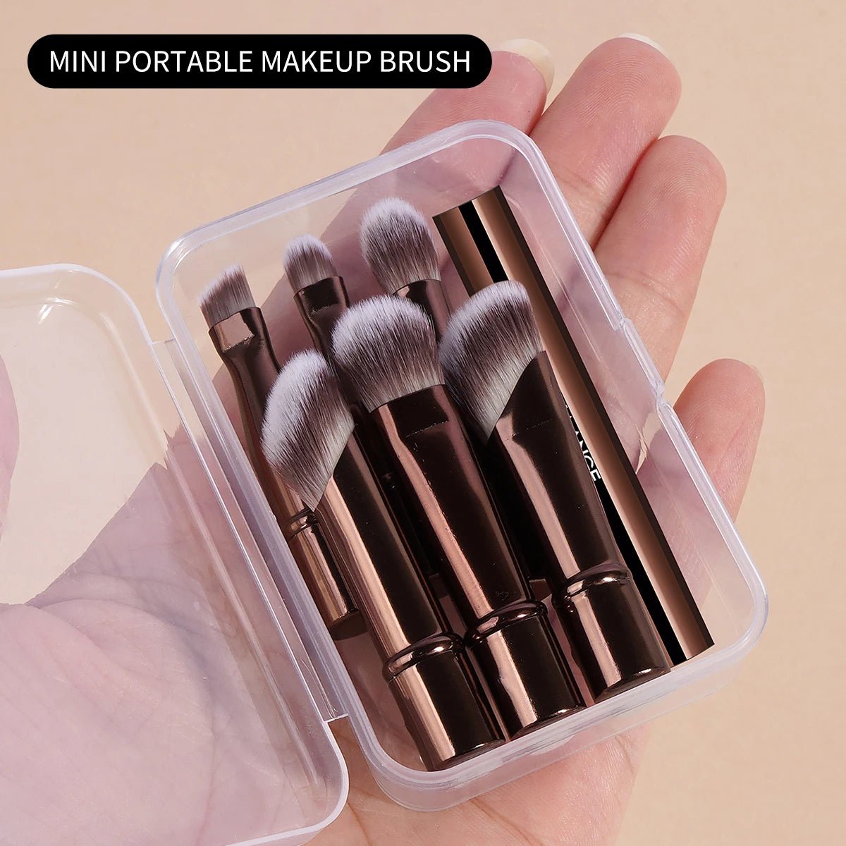 MAANGE Double Ended Makeup Brush Set Detachable Travel Contour Concealer Brush Set Eyeshadow Brush Face Cosmetic Tools with Box - RELUX.STORE