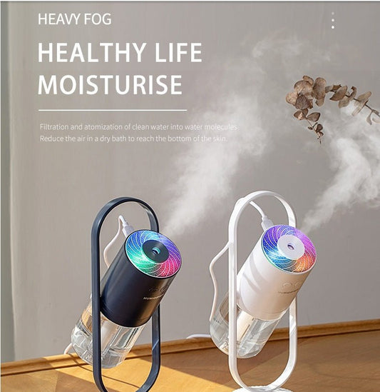 Magic Shadow USB Air Humidifier For Home With Projection Night Lights Ultrasonic Car Mist Maker Mini Office Air Purifier - RELUX.STORE