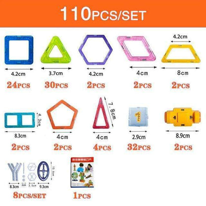 “Magnetic Building Blocks Set – DIY Construction Toys for Kids | Creative Designer Magnet Blocks Educational STEM Learning Gift for Children” - RELUX.STORE