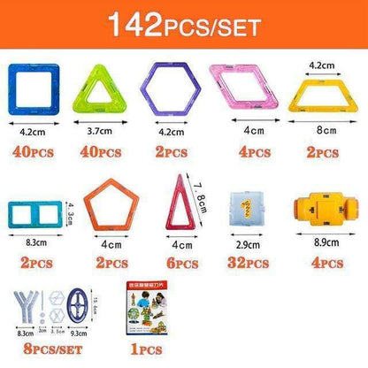 “Magnetic Building Blocks Set – DIY Construction Toys for Kids | Creative Designer Magnet Blocks Educational STEM Learning Gift for Children” - RELUX.STORE