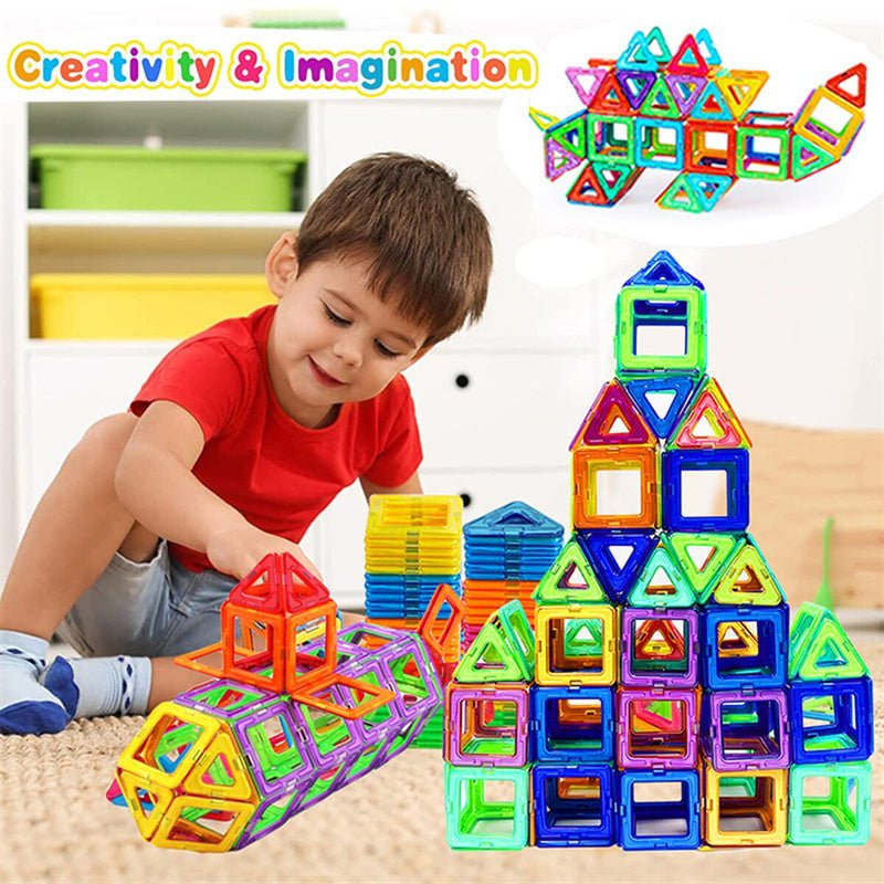 “Magnetic Building Blocks Set – DIY Construction Toys for Kids | Creative Designer Magnet Blocks Educational STEM Learning Gift for Children” - RELUX.STORE