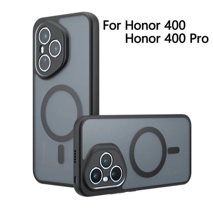 "MagSafe Shockproof Matte Phone Case – Hard Bumper Magnetic Wireless Charging Cover for Honor 400 Pro" - RELUX.STORE