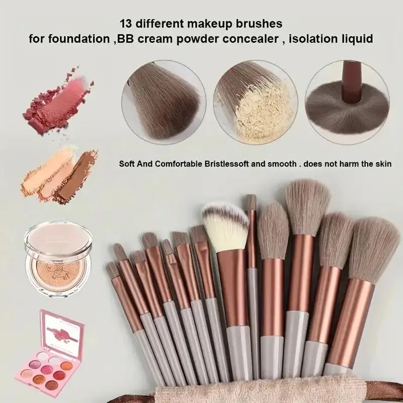 Makeup Brush Set Soft Fluffy Professiona Cosmetic Foundation Powder Eyeshadow Kabuki Blending Make Up Brush Beauty Tool Makeup - RELUX.STORE