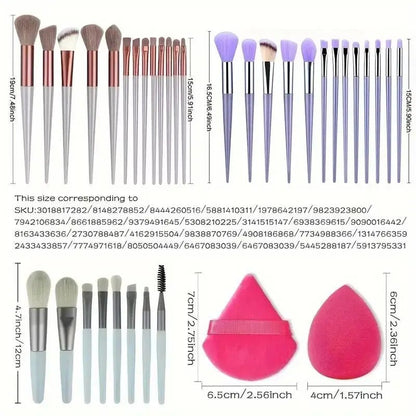 Makeup Brush Set Soft Fluffy Professiona Cosmetic Foundation Powder Eyeshadow Kabuki Blending Make Up Brush Beauty Tool Makeup - RELUX.STORE