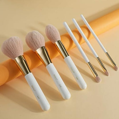 Makeup Brushes Set 30Pcs Professional Makeup Brush Premium Pink Vegan Synthetic Kabuki Foundation Blending Brush Face Powder Blush Concealers Eye Shadows Make up Brush Set (White/Rose Golden) - RELUX.STORE