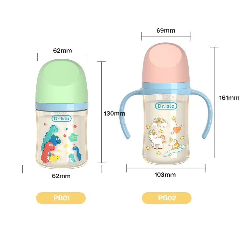 MAMIJOY 160/240ML PPSU Baby Bottle Double Handle Infant Drop - proof Baby Wide - caliber Milk Bottle Newborn Feeding Bottle BPA Free - RELUX.STOREMAMIJOY 160/240ML PPSU Baby Bottle Double Handle Infant Drop - proof Baby Wide - caliber Milk Bottle Newborn Feeding Bottle BPA Free