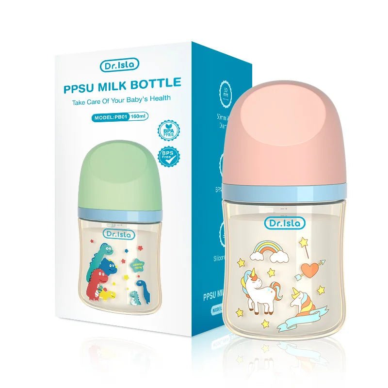 MAMIJOY 160/240ML PPSU Baby Bottle Double Handle Infant Drop - proof Baby Wide - caliber Milk Bottle Newborn Feeding Bottle BPA Free - RELUX.STOREMAMIJOY 160/240ML PPSU Baby Bottle Double Handle Infant Drop - proof Baby Wide - caliber Milk Bottle Newborn Feeding Bottle BPA Free