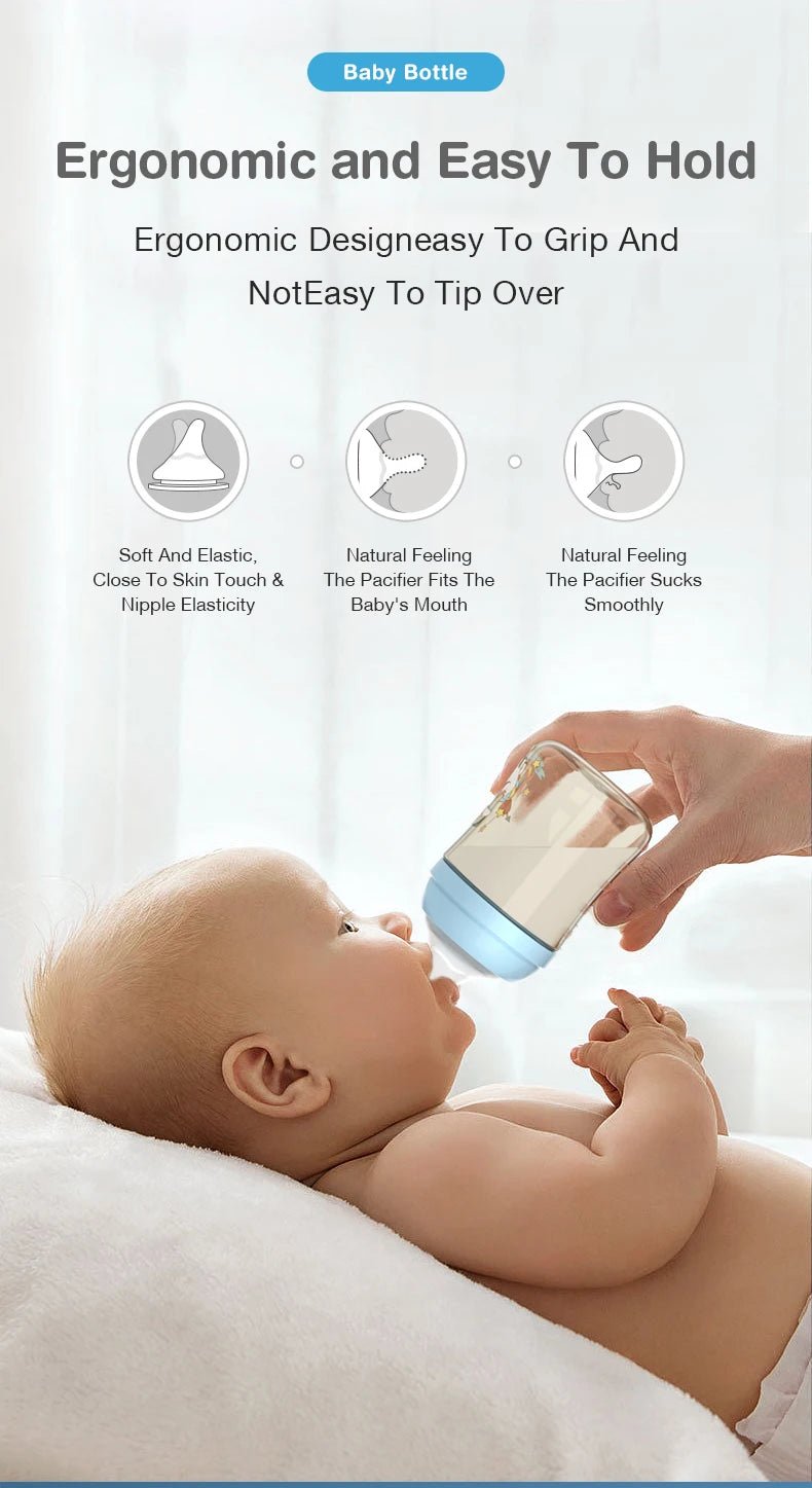 MAMIJOY 160/240ML PPSU Baby Bottle Double Handle Infant Drop - proof Baby Wide - caliber Milk Bottle Newborn Feeding Bottle BPA Free - RELUX.STOREMAMIJOY 160/240ML PPSU Baby Bottle Double Handle Infant Drop - proof Baby Wide - caliber Milk Bottle Newborn Feeding Bottle BPA Free