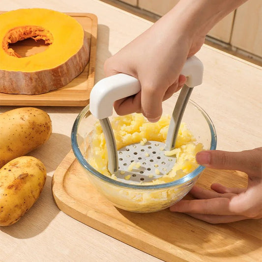 Manual Potato Masher Durable Potato Ricer Kitchen Vegetable Masher With Non - Slip Handle Fruit Juicer Kitchen Gadgets - RELUX.STORE