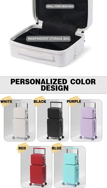 Manufactory PC Travel Trolley Case Durable Men Combination Case Small Size Boarding Case Luggage Suitcase with USB - RELUX.STOREManufactory PC Travel Trolley Case Durable Men Combination Case Small Size Boarding Case Luggage Suitcase with USB