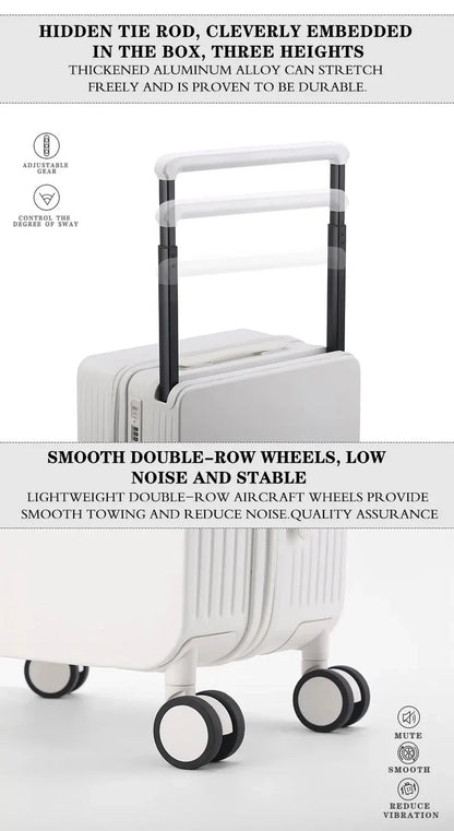 Manufactory PC Travel Trolley Case Durable Men Combination Case Small Size Boarding Case Luggage Suitcase with USB - RELUX.STOREManufactory PC Travel Trolley Case Durable Men Combination Case Small Size Boarding Case Luggage Suitcase with USB
