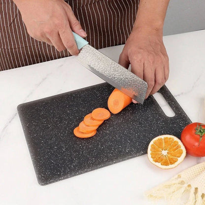 Marble Texture PP Cutting Board Antibacterial and Mildew Cutting Board Kitchen Vegetable Cutting Board Dishwasher Safe - RELUX.STORE