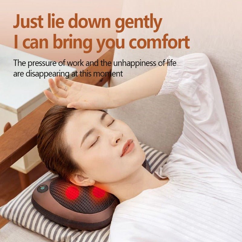 “Massage Pillow for Neck and Shoulder – Shiatsu Deep Tissue Massager with Heat for Pain Relief & Relaxation” - RELUX.STORE