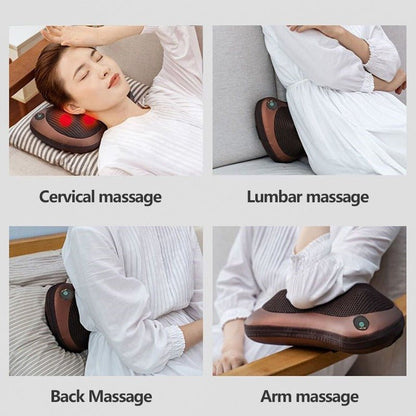 “Massage Pillow for Neck and Shoulder – Shiatsu Deep Tissue Massager with Heat for Pain Relief & Relaxation” - RELUX.STORE