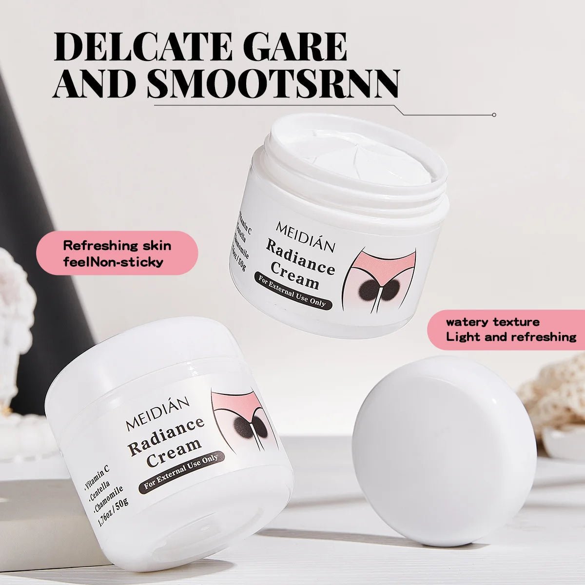 MEDIAN Radiance Cream For Body Brightening Elbows Knees Underarms Dark Spot Corrector Vitamin C Moisturizing Korean Skincare - RELUX.STORE