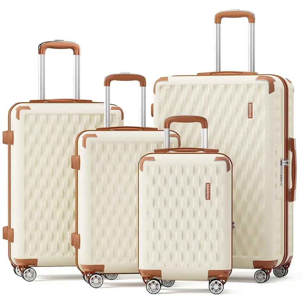 Melalenia Luggage Sets 7 Piece Hard Shell Carry on Suitcase with Spinner Wheels and TSA Lock, Lightweight Travel Duffel Bag - RELUX.STOREMelalenia Luggage Sets 7 Piece Hard Shell Carry on Suitcase with Spinner Wheels and TSA Lock, Lightweight Travel Duffel Bag