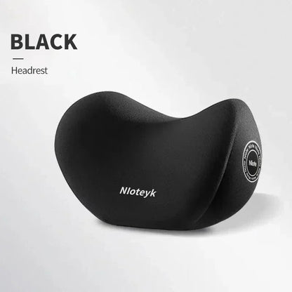 Memory Foam Car Neck Pillow & Lumbar Support Cushion – Universal Ergonomic Car Seat Neck & Waist Cushion, Travel Car Pillow, Back Support for Driving Comfort, Car Accessories - RELUX.STORE