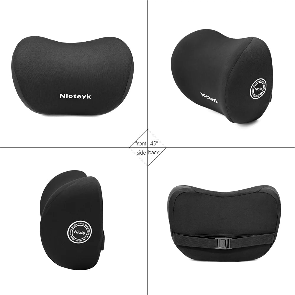 Memory Foam Car Neck Pillow & Lumbar Support Cushion – Universal Ergonomic Car Seat Neck & Waist Cushion, Travel Car Pillow, Back Support for Driving Comfort, Car Accessories - RELUX.STORE