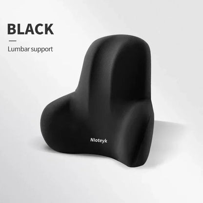 Memory Foam Car Neck Pillow & Lumbar Support Cushion – Universal Ergonomic Car Seat Neck & Waist Cushion, Travel Car Pillow, Back Support for Driving Comfort, Car Accessories - RELUX.STORE