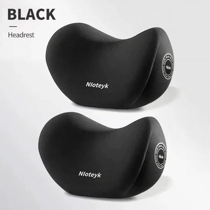 Memory Foam Car Neck Pillow & Lumbar Support Cushion – Universal Ergonomic Car Seat Neck & Waist Cushion, Travel Car Pillow, Back Support for Driving Comfort, Car Accessories - RELUX.STORE
