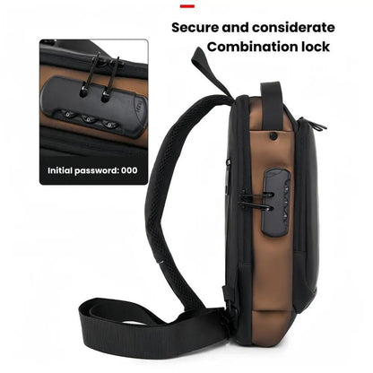 Men’s Anti - Theft Chest Bag – Motorcycle & Casual Sports Sling Backpack | Durable Oxford Fabric, Fashionable & Secure - RELUX.STORE