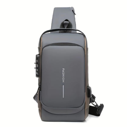 Men’s Anti - Theft Chest Bag – Motorcycle & Casual Sports Sling Backpack | Durable Oxford Fabric, Fashionable & Secure - RELUX.STORE