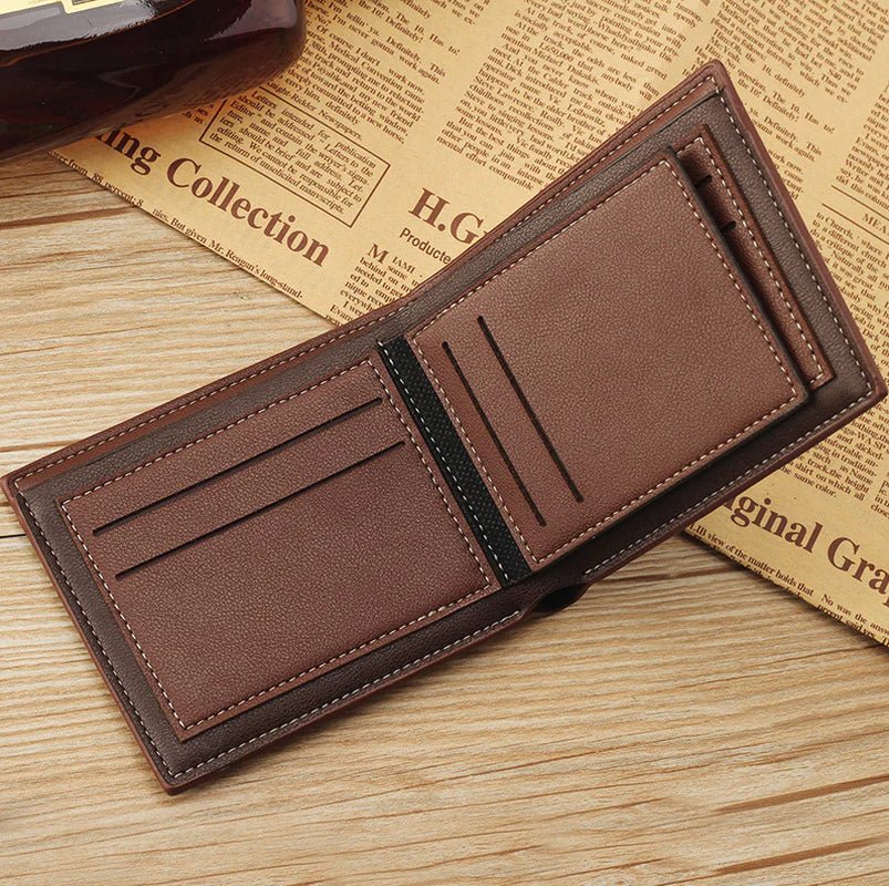 Men’s Bifold Leather Wallet – Credit Card, ID Holder & Billfold Purse, Slim Clutch for Everyday Use - RELUX.STORE