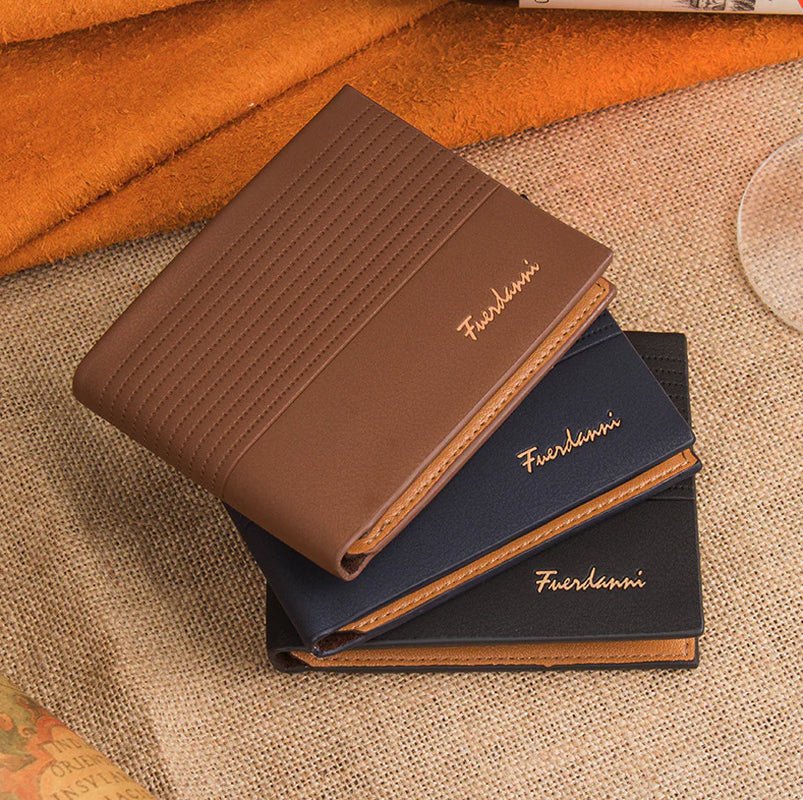 Men’s Bifold Leather Wallet – Credit Card, ID Holder & Billfold Purse, Slim Clutch for Everyday Use - RELUX.STORE