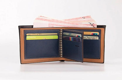 Men’s Bifold Leather Wallet – Credit Card, ID Holder & Billfold Purse, Slim Clutch for Everyday Use - RELUX.STORE