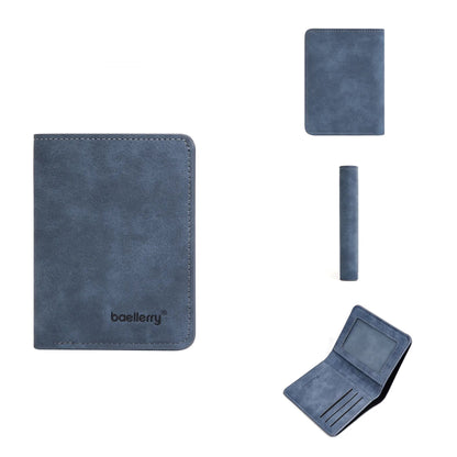 "Men’s Bifold Leather Wallet – Slim Multi - Card Holder with Driver’s License Window, Casual & Business Short Wallet" - RELUX.STORE