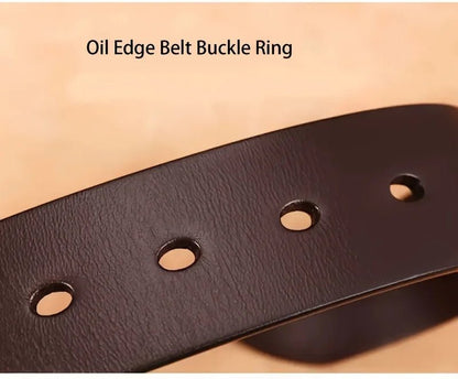 "Men’s Casual Leather Belt – Cowboy Style Pin Buckle Retro Belt for Jeans, Business & Everyday Wear" - RELUX.STORE