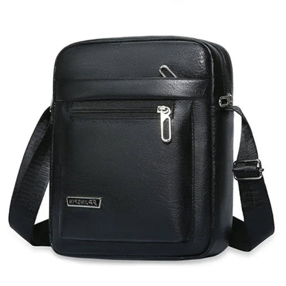 Men's Genuine Leather Crossbody Shoulder Bags High quality Tote Fashion Business Man Messenger Bag Leather Bags fanny pack - RELUX.STORE