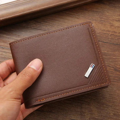 "Men’s Leather Short Wallet – Slim Foldable Minimalist Wallet with Soft Genuine Leather Design for Everyday Use" - RELUX.STORE