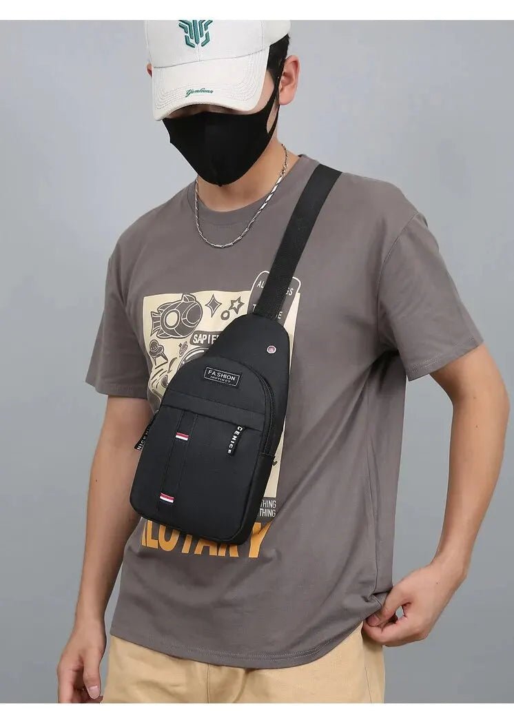Men’s Lightweight Crossbody Shoulder Bag – Fashionable Minimalist Sling Bag with Large Capacity for Casual, Travel & Sports - RELUX.STORE
