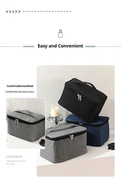 Men’s Toiletry Bag – Double - Layer Large Capacity Travel Cosmetic & Storage Bag | Portable Oxford Cloth Handbag for Business Trips - RELUX.STORE