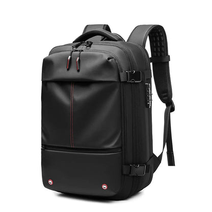 Men’s Travel & Business Backpack – 17” Laptop, Large Capacity School, Expanded Hiking & Vacuum Compression Bag - RELUX.STORE