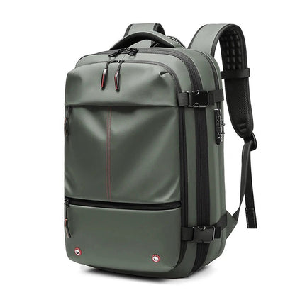 Men’s Travel & Business Backpack – 17” Laptop, Large Capacity School, Expanded Hiking & Vacuum Compression Bag - RELUX.STORE