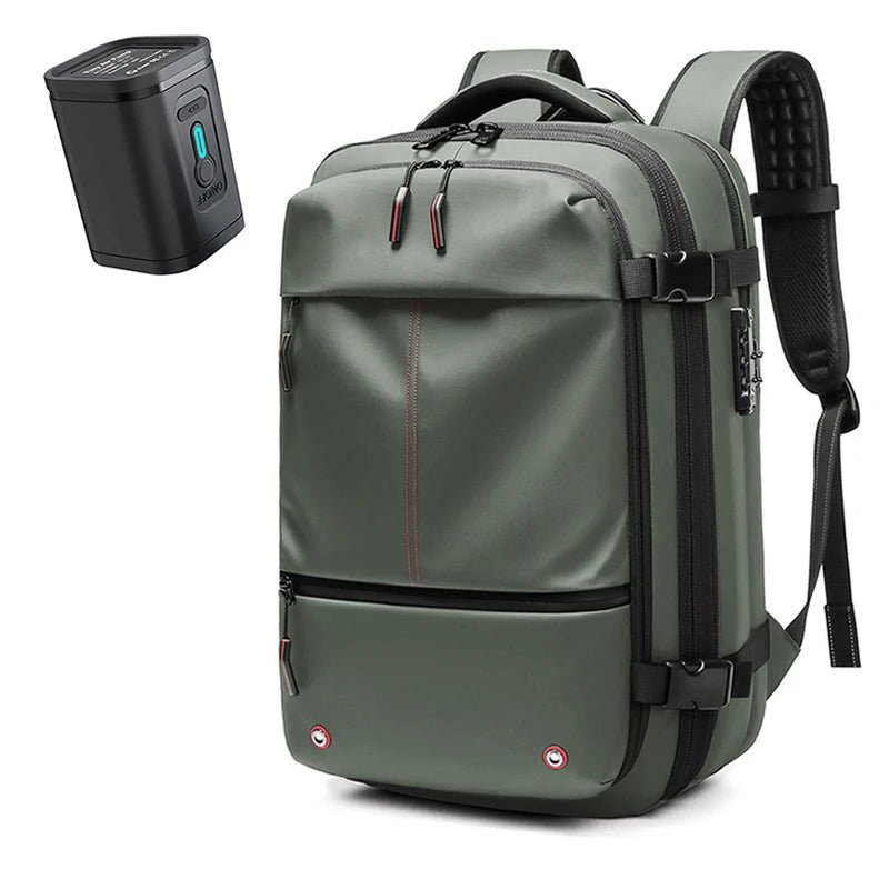 Men’s Travel & Business Backpack – 17” Laptop, Large Capacity School, Expanded Hiking & Vacuum Compression Bag - RELUX.STORE