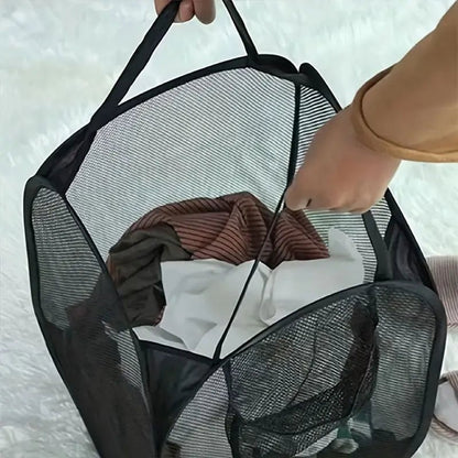 Mesh Pop - up Laundry Basket, Laundry Basket, Foldable Dirty Clothes Storage Basket, Large Capacity Storage Basket - RELUX.STORE
