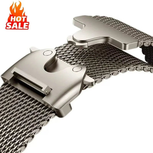 Milanese Loop Strap For Apple Watch Band Ultra 2 49mm 46mm 45mm 44mm 42mm Stainless Steel Metal for iWatch Series 10 9 8 7 6 5 4 - RELUX.STORE